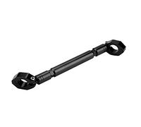 Guidon de moto, barre transversale, guidon de moto, en alliage d'aluminium, barre de compensation, accessoire de moto (noir), Noir