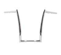 Guidon de moto Convient pour moto Softail 14 "16" 18 "guidon de hauteur 25mm 1" améliorer les barres de poignée(Chrome 16inch)