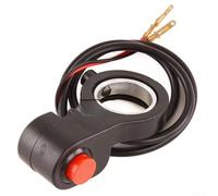 Guidon de moto de 17,7 à 20,3 cm pour interrupteur à bouton corne, convient également aux tailles de guidon de vélo électrique