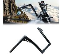 Guidon de moto Pour Harley Pour Heritage Classic FLST/I/C/FLH/C/CS 1986-2023. Guidon De Moto Ape Noir Brillant, Diamètre 1.25 Pouces(14 inch)