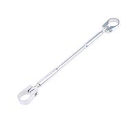 Guidon De Moto Réglable En Alliage D'aluminium 22 Mm Barre Transversale Renforcée Pince D'équilibrage Guidon À Clipser(Silver)