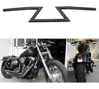 Guidon de moto Z Bars 22mm 7/8 "guidon de traînée universel pour Sportster Cruiser XL 883 1200 Custom Chopper Softail Dyna Street Bob noir