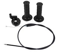 Guidon de poignée d'accélérateur de moto, ensemble de poignée d'accélérateur de poignet en aluminium, câble de poignée d'accélérateur, interrupteur d'arrêt d'urgence avec câble d'accélérateur de 130 c