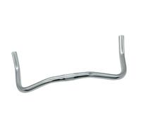 Guidon de Vélo de Montagne, Courbé, Professionnel, en Alliage D'aluminium, Léger, Accessoire BMX, 42 Cm de Long pour La Descente, Argent Brillant