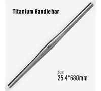 Guidon De Vélo De Montagne En Alliage De Titane Gr9,Pièces De Bicyclette,Plat,Super Léger,31.8 Ou 25.4*600 720mm - Type 25.4x680mm