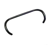 Guidon de vélo de route en alliage d'aluminium 25,4 mm de largeur 440 mm de large Barre courbée pour course sur gravier Noir Design léger