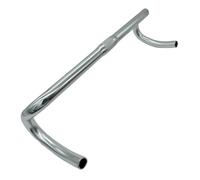 Guidon de vélo de route en alliage d'aluminium léger incurvé professionnel 42 cm - Argent