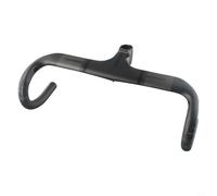 Guidon de vélo de route en fibre de carbone pour vélos de gravier avec design intégré compatible avec tige de 28,6 mm de diamètre 400 mm et 420 mm de longueur (100 x 400 mm)