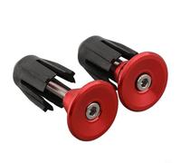 Guidon de vélo en alliage d'aluminium compatible avec la plupart des guidons de 22 mm/24 mm pour une meilleure performance de cyclisme (rouge)