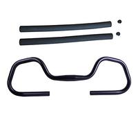 Guidon de vélo papillon avec embouts en mousse éponge, 25,4 mm et 31,8 mm en alliage d'aluminium pour vélo, tourisme et transport (25,4 mm)