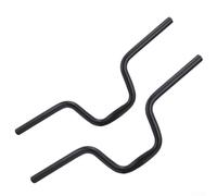 Guidon de vélo pliable de type M de type H pour vélo, 25,4 mm DB processus 3D poli miroir, guidon de rechange noir 540 mm 520 mm (540 mm)
