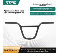 Guidon de VTT en forme de U 620 800 mm Guidon de vélo de descente Antidérapant Accessoires de vélo tout-terrain 25.4x600mmx200h
