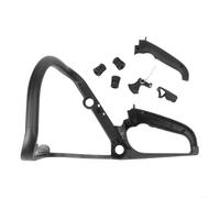 Guidon en métal pour tronçonneuse 017 018 MS170 MS180 avec tampons vibrants et commandes d'accélérateur Noir