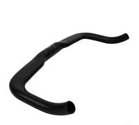 Guidon fixe en alliage d'aluminium pour vélo de route, diamètre 31,8 mm × largeur 400 mm, design ergonomique léger, anodisé mat et résistant à la rouille, cyclistes recherchant une position de repos