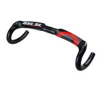 guidon gravel carbone 1-1/4"cintre carbone vélo de course UD brillant 440mm | routage interne,Serrage central 31,8mm,Permet le montage de prolongateurs TT
