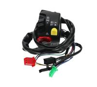 Guidon Interrupteur de commande Ensemble De Commutateurs De Guidon De Moto, 7/8 Pouces, Klaxon, Faisceau Haut/bas, Phare Antibrouillard, Voyant D'avertissement, Commutateurs À Bouton-poussoir