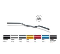 Guidon LSL Superbike AN1 en aluminium, 7/8 pouce, rouge, rouge