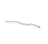 Guidon LSL X-Bar en aluminium Superbike Flat XN1, 1 1/8 pouce, argent, argent