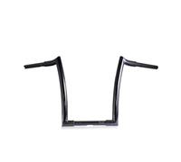 Guidon moto 14" 16 '' 18" Volant 25 mm(Black 14inch)