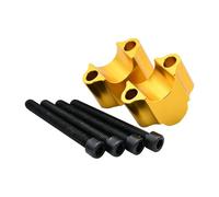 Guidon Moto 22 Mm 7/8" CNC Avec Pince Fixation Surélevé, Pour BETA RR RS 125-450, CB600F, CB650F, CB750, CB900, CB1000R Collier Fixation Rehausseur Guidon(22mm Gold)