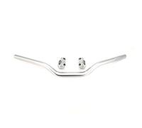 Guidon Moto 22mm Guidon de moto universel en alliage d'aluminium 28mm 1-1/8 '' pour pilotage brouillard à vélo saleté(Silver and risers)