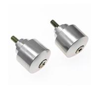 Guidon Moto Anti-vibration Poignées Capuchon Bouchons D’extrémité Couvercle Pour CB 919 CBR 600RR 900RR 929RR 954RR Embout guidon moto(ARGENT)