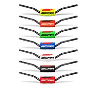 Guidon Moto Cross SCAR O² 28mm (1 1/8”) sans barre - RC Style Carmichael - Mousse vert fluo