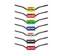 Guidon Moto Cross SCAR O² 28mm (1 1/8”) sans barre - Villopoto Stewart Style - Mousse rouge