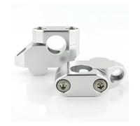 Guidon Moto Extension rehausse Guidon Standard Moto déplacée vers l'arrière pour BMW pour R1200R pour F800S pour F800ST pour R1150R 22 mm 7/8" rehausseurs Guidon(Silver)