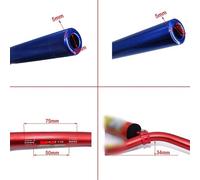 Guidon Moto,Guidon Guidon conique PRO 7/8 "22mm, barre en aluminium for Motocross, Moto, Dirt Pit Bike(Red)