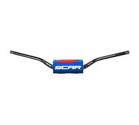 Expédition Gratuite Guidon SCAR O² Low 65/85 Ø28,6Mm-Negro/Protecteur Bleu Pour