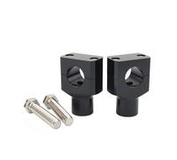 Guidon Pinces Kit de rehausseurs Guidon CNC pour Moto, 2,5 cm, 25 mm, Fixation Fixe, pour Kawasaki pour Vulcan 900 Classic rehausseurs Guidon(25mm Black)