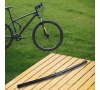 Guidon pliable léger de 25 à 4 mm, design de vélo droit, fabriqué en alliage d'aluminium, environ 180 g, adapté à différents scénarios de cyclisme (noir 540 mm)