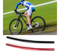 Guidon pliable léger de 25 x 4 mm pour cyclisme, matériau en alliage d'aluminium 6061, idéal pour les constructions de vélos personnalisées (noir 580 mm)