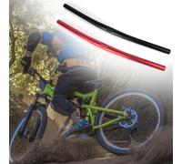 Guidon pliable pour vélo, 25 à 4 mm de diamètre, fabriqué en alliage d'aluminium, adapté à différents styles de cyclisme (rouge, 580 mm)