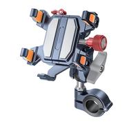 Guidon Porte Telephone Moto Support De Téléphone Universel pour Moto en Alliage Absorption des Chocs Support De Navigation Accessoires pour Moto(A)