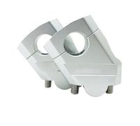 Guidon Pour CB1000R CB650R CB500X CB500F CBF125NA CBF300NA VFR1200X CTX700 1300 28mm 1 1/8" Rehausseurs de guidon Fat Bar Mount Risers( 28mm Silver)