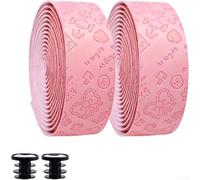 Guidon pour vélo de route avec structure de 3 mm pour minimiser le transfert des vibrations aux mains du cycliste (rose)
