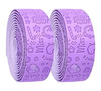 Guidon pour vélos de route avec structure de 3 mm pour minimiser le transfert des vibrations aux mains du cycliste (violet)