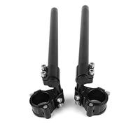 Guidon Réglable À Clip En Aluminium Usiné CNC De 37 Mm Compatible Avec La Plupart Des Motos Sportives Fourche Guidon En Pour Moto Cross(Black)
