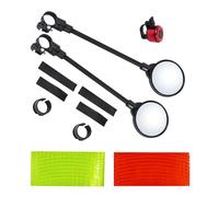 Guidon Réglable Rétroviseur Grands Angles Lunettes De Vélo De Vue Arrière Universels Lunettes De Vélo Rétroviseurs De Route Miroir Route Pour Adulte