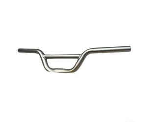 Guidon rehausseur en alliage de 520 mm de long et 22,2 mm de diamètre pour une utilisation sur plusieurs plateformes de vélo, y compris VTT route et modèles pliants (argent)