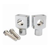 Guidon relevé et étendu Pince Montage Guidon Moto 22mm 25mm pour Vulcan 900 pour Classic Accessoires De Remplacement Personnalisés(22mm Silver)