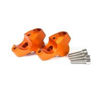 Guidon relevé et étendu pour 1050 1090 1190 pour Adventure R 2013-2016 Moto Guidon Riser Pince Rallonge Adaptateur Accessoires(Orange)