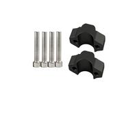 Guidon relevé et étendu pour Y&amaha XJR1300 2016-2024 XJR 1300 Accessoires Moto Guidon Riser Glisser Pince Adaptateur D'extension (Noir)