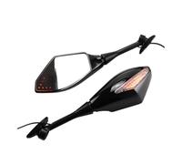 Guidon Rétroviseur Latéral Clignotant Intégré Rétroviseurs Lumière pour CBR600RR 2003-2017 CBR1000RR pour Moto Rétroviseur À Vue Large
