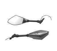 Guidon Rétroviseur Latéral Clignotants Rétroviseurs Latéraux avec Clignotant 10mm Rétroviseur De Moto pour pour pour
