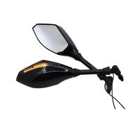 Guidon Rétroviseur Latéral Rétroviseurs De Moto Universels 10mm avec Clignotant Intégré pour MV pour Agusta pour Brutale 910R 989R 920 990 1078RR 1090