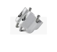 Guidon Riser Barre Adaptateur D'extension De Clip De Rehausseur De Guidon pour Ducati Multistrada V4 S Rally Pikes Peak 2021-2025 Montage Poignée(Argent)