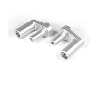 Guidon Riser Barre Pour R1200 R1250 RT LC Adaptateur D'extension Guidon Aluminium Noir Accessoires Kit Serrage Rehausseur Guidon Moto Réhausseurs(Silver)